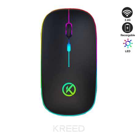 Mouse RGB Inalámbrico Recargable 2.4G - K301