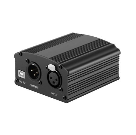 Phantom Power 48V para micrófono condensador de estudio
