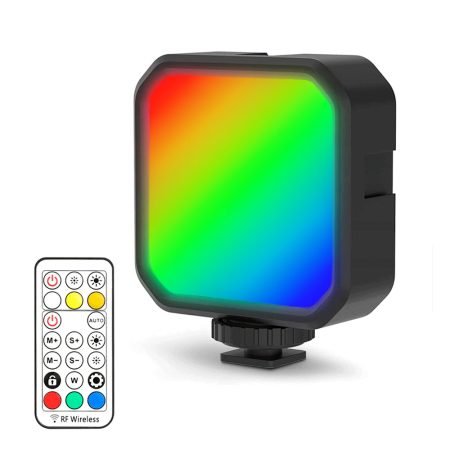 Luz LED RGB Recargable para Cámaras con control – MJ88