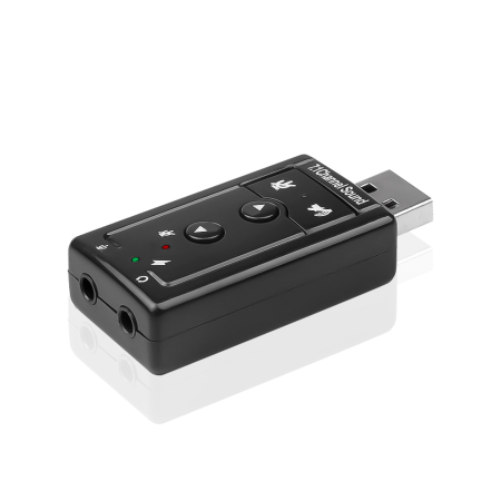 Adaptador USB de sonido a micrófono y audífonos