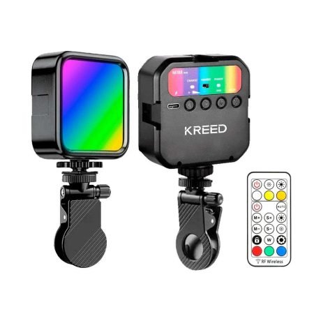 Luz LED RGB Selfie Recargable con Gancho para celular computadoras cámaras
